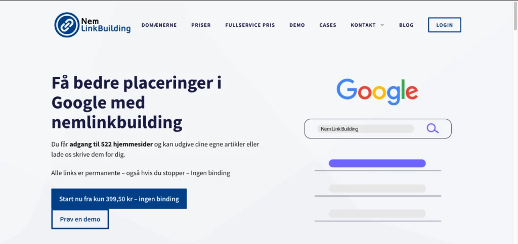 nemlinkbiulding.dk - køb linkbuilding billigt